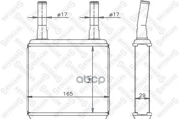 10-35113-Sx_радиатор Печки! Hyundai Excel Ii/Pony Ii/Iii All 86-95 Stellox 1035113sx Stellox арт. 1035113SX