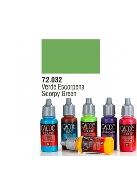 

ACRYLIC PAINT GREEN ESCORPEN BOAT 17 ML MODEL COLOR GAME VALLEJO