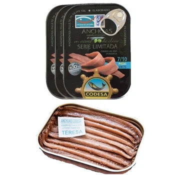 

Anchovies Codesa Limited Series cans from 55 grams 7/10 Pieces [PACK 3 PCS]