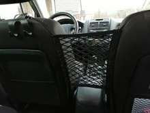 Mascota para coche aislamiento Pet barrera de asiento de malla de perro coche divisor de red con ajuste de cuerda y gancho adecuado para SUV y coche pequeño