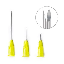 100pcs 30G 32G 34G 31G 27G 25G 18G Stainless Steel Syringe Painless Sterile Hypodermic Meso Plastic Base Needle
