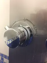 1 Way Output Thermostatic Brass Shower Faucets Wall Mounted Cold&Hot Water Mixing Valve