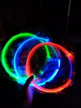 Dog-Collar Flashing Pet-Dog Glowing Night-Safety Rechargeable Luminous LED Usb