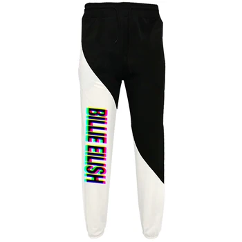 

Men Women Cool Billie Eilish Letter Printed Drawstring Trousers Personality Loose Sweatpants Casual Elastic Waist Pants