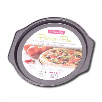

Pizza baking mold 35*33.5*2.5 cm carbon steel Kamille, kml-6015