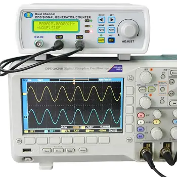 

JDS6600 Series Digital Control Dual-Channel DDS Function Signal Generator Arbitrary Sine Waveform Frequency Meter