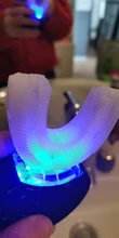 Azdent cepillo para niños 360 grados automático inteligente Sonic cepillo de dientes eléctrico luz azul dientes blancos
