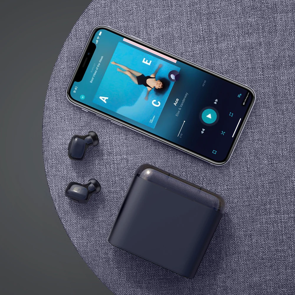 Мини беспроводные Bluetooth наушники TWS наушники шумоподавление Гарнитура внешний аккумулятор зарядное устройство 4000 мАч светодиодный цифровой дисплей 2200 мАч
