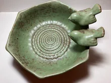 Birth-Feeder Garden-Decor Baths Ceramic Finish Aquarium Retro