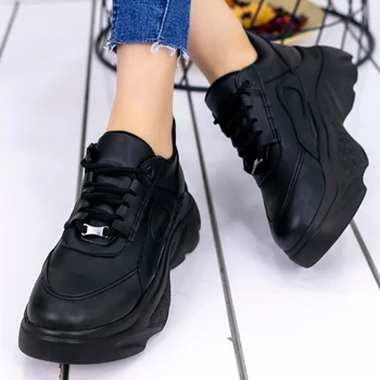 

Arline Black Skin Sport Shoes