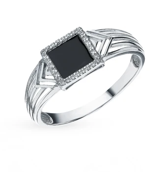 

Silver ring with cubic zirconia and sunlight enamel sample 925 test