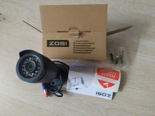 ZOSI-cámara de seguridad CCTV HD-TVI, lente de 1080mm, 24 LED IR, visión nocturna de 65 pies, cámara de vigilancia a prueba de polvo para exteriores, 3,6 P