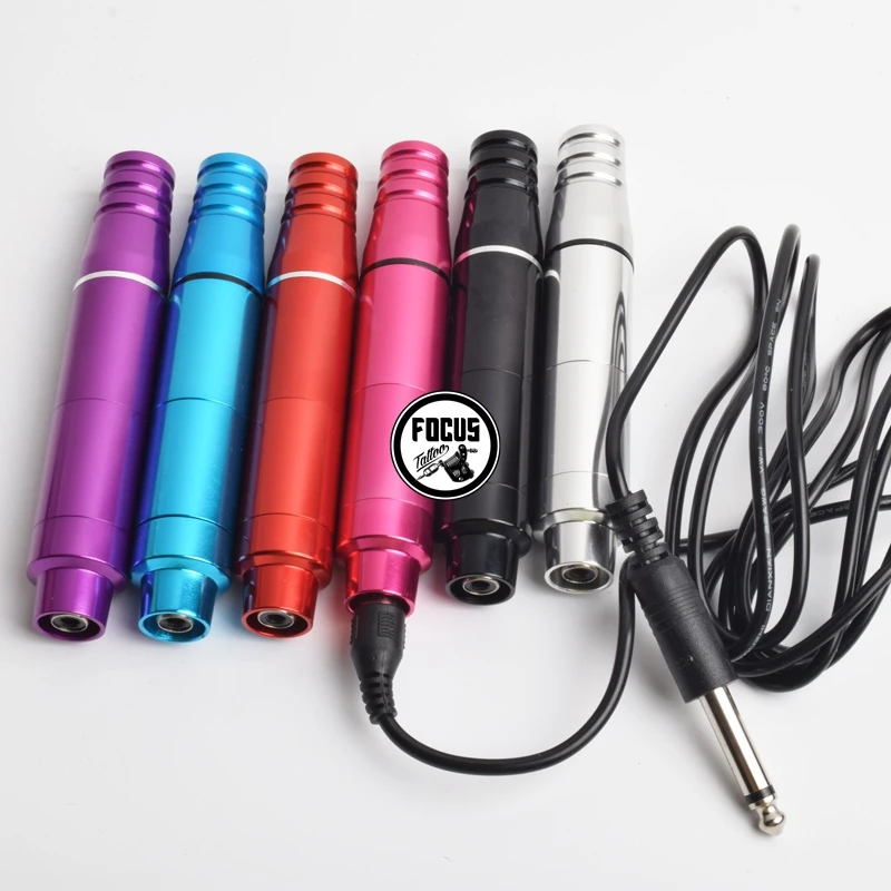 6 Colors Tattoo Machine Pen Professional Makeup 23MM Of Cartridge Rotary Gun | Красота и здоровье