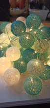 Led-String Chain Ball-Light Garland Party-Decoration Patio Wedding Christmas Halloween