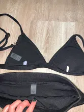 S-XL-Bikini de cintura alta para mujer, traje de baño femenino de tela especial, conjunto de Bikini de dos piezas acanalado, ropa de baño V2328