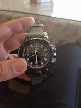 Smael Relojes Deportivos de Marca para Hombre con Doble Pantalla Analógica Digital Led Relojes de Pulsera de Cuarzo Electrónicos Reloj Militar de Natación Impermeable