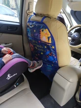 Protector de asiento trasero de coche de dibujos animados para bebé, organizador de coche, tableta, bolsa colgante, soporte de almacenamiento, accesorios para el cuidado del bebé