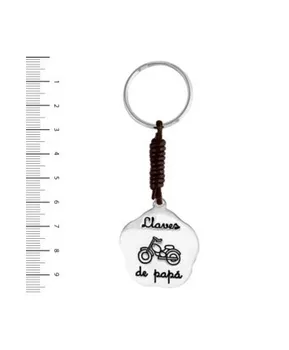 

Silver keychain and MARDUK leather®