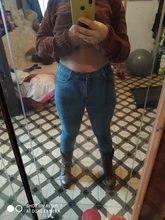 Pantalones para mujeres 2021 mujeres de cintura alta Jeans térmicos de lana forrado pantalones Denim elástico Pantalones Ropa de Mujer