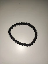 Los Hombres Calientes pulseras 6mm negro roca de Lava piedra hecho a mano hematita pulsera con cuentas cruzadas y brazalete ajustable tamaño de las mujeres joyería de la muñeca