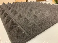 Espuma acústica de estudio insonorizada, Panel de tratamiento de absorción de sonido, esponja protectora de cuña de sonido, 50x50x5cm, 6 uds.