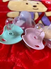 Chupete de silicona de alta calidad para bebé, recién nacido, niño y niña, pezones simulados, cabeza redonda y plana
