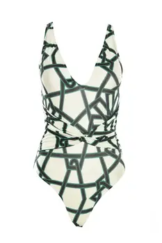 

Trendyol Flower Pattern Back Detailed Swimsuit TBESS20MA0300