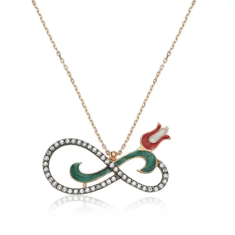 

Silver Infinity Tulip Lady Necklace