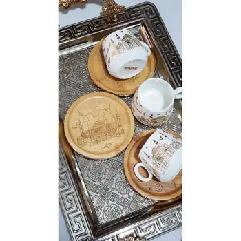 

PORBLANCHE Home Coffee Cup Set , Golden Color 12 Pieces