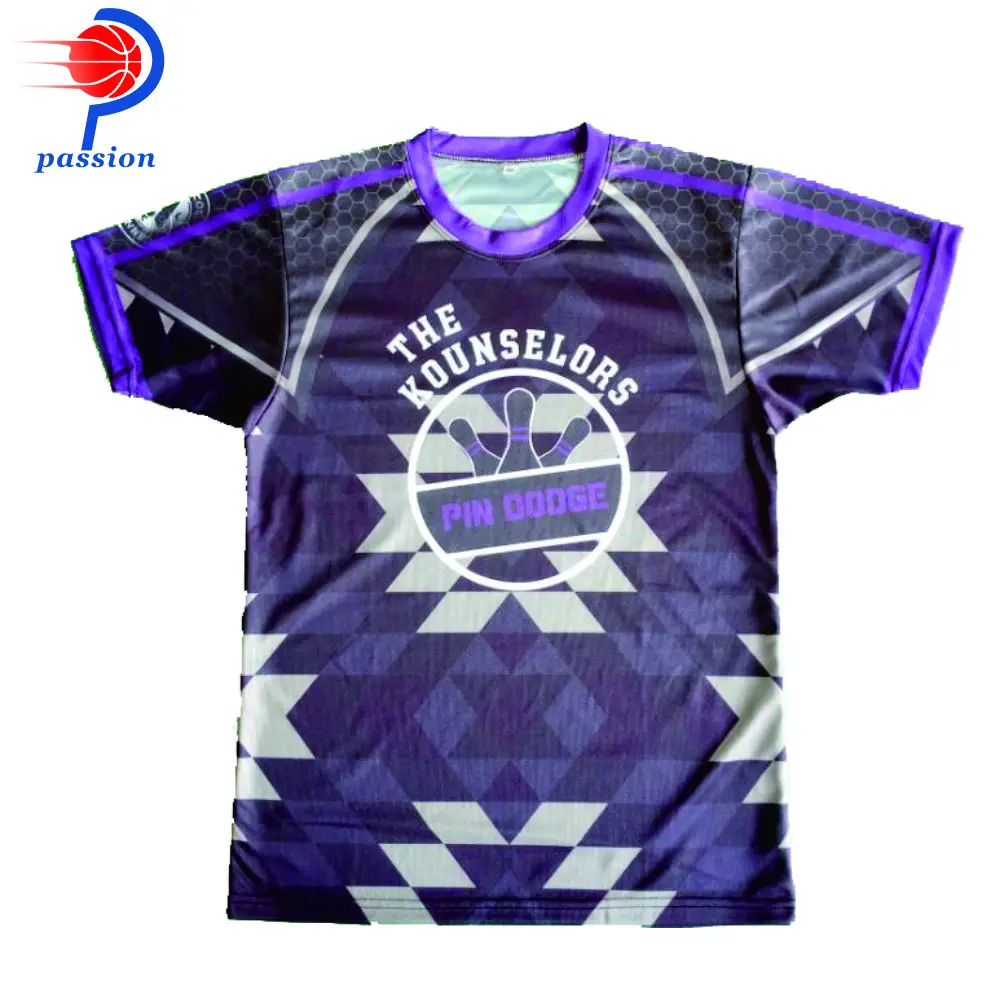 $25 Each Best Quality Crew Neck Men's Team Bowling Tshirts