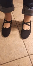Ballet-Shoes Jazz Low-Heels Soft-Sole Black/red Women Girls Kids Exercise