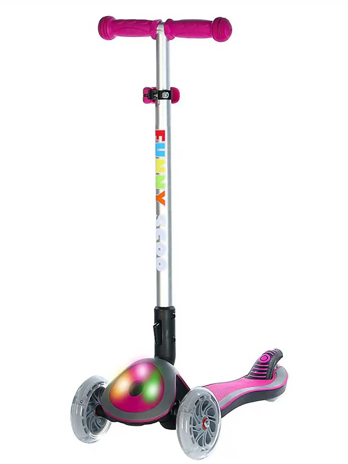 Самокат детский Sportsbaby Glow MS-945розовый | Спорт и развлечения