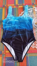 Yomay-bañador De una pieza para mujer, traje De baño Vintage con degradado, Monokini entrecruzado en la espalda, traje De baño para vestir en la playa, Maillot De baño