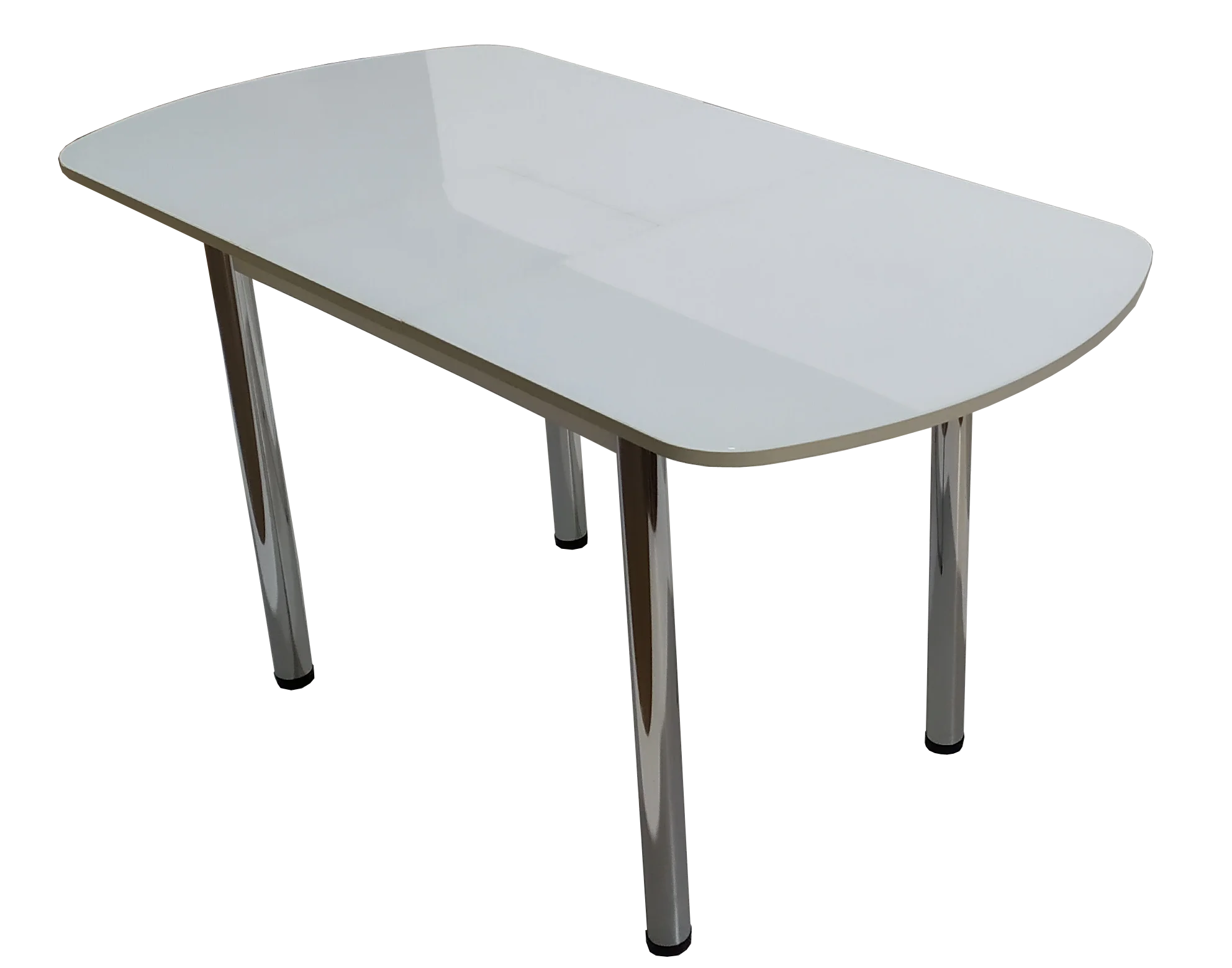 Стол обеденный овальный раздвижной Закаленное стекло белый | - Цена: 18 742,90 руб.