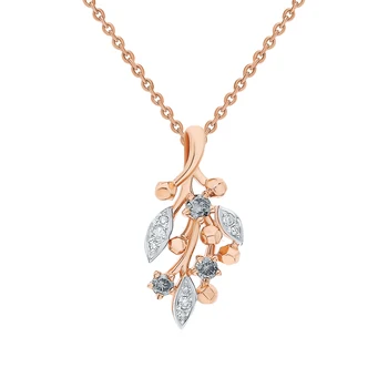 

Gold pendant with diamonds sunlight sample 585