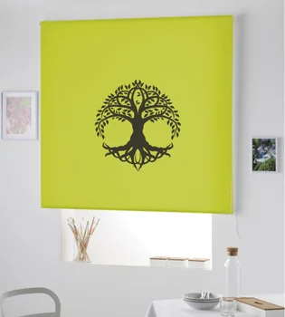 

Blind Iroa roll with drawing/Tree of Life ROLLER BLINDS TRANSLUCENT! (PISTACHIO 100X175)