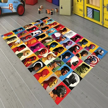 

Herms Super Heroes Patterned Carpet ,Non Slip Floor Carpet,Teen's Carpet,Turkish Rug