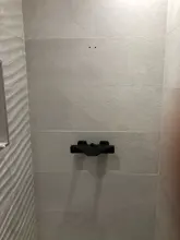 Bathroom Faucet Black Rain Shower Head Thermostatic Bath Faucet Wall Mounted Bathtub