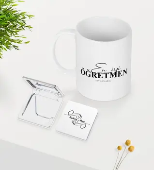 

Personalized Best Teacher White Mug Mirror Seti-16