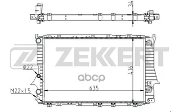 

Radiator OHL. DV. Audi 100 IV 90-a6 94-zekkert art. mk-1268