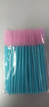 Brushes Eyelash-Extension-Tools Mascara-Wands Rose-Red-Handle Disposable Blue Golden