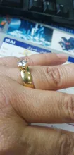 Anillo de compromiso de boda para hombre y mujer, sortija grande de acero de titanio y circón, oro de compromiso, regalo de San Valentín