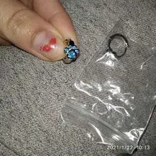 Pendiente de tuerca de Plata de Ley 925 para mujer y niña, aretes de diseño de garra de gato de circón azul, joyería para oreja 2020