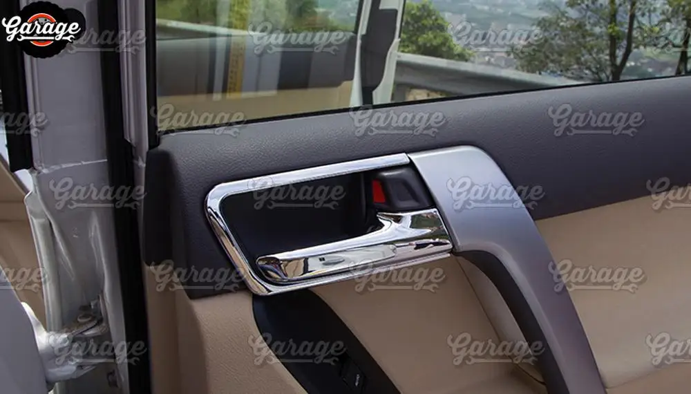 Накладки на внутренние ручки для Toyota Land Cruiser Prado 150 2010- пластиковая формовка из АБС 1 комплект/8 шт украшения автомобиля Стайлинг