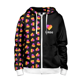 

Children's sweatshirt 3D with zipper likee