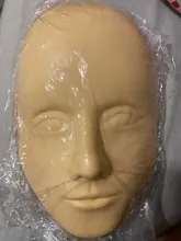 Cabeza de entrenamiento de tatuaje Facial 5D, maniquí de silicona para práctica de maquillaje permanente, tatuaje para labios y cejas, cabeza de muñeca para la piel