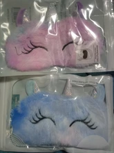 Mascarilla antifaz de fiesta con dibujos de unicornios, cubierta de felpa para dormir, para viajes, casa, niños, regalo