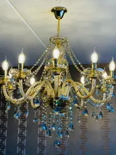 Crystal Chandelier Pendants Indoor-Lamp Tiffany Home-Lighting Living-Room Modern Lustres-De-Cristal-Decoration