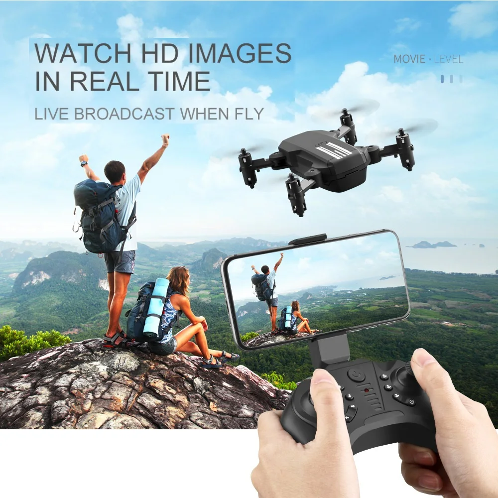 LSRC Новый Радиоуправляемый Дрон E68 Wi Fi FPV и широкоугольный с двойной камерой