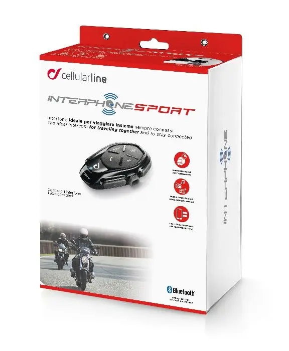 Мото- bluetooth гарнитура- Interphone SPORT-(комплект из 2 шт.)(+ Набор для ухода за транспортом в подарок
